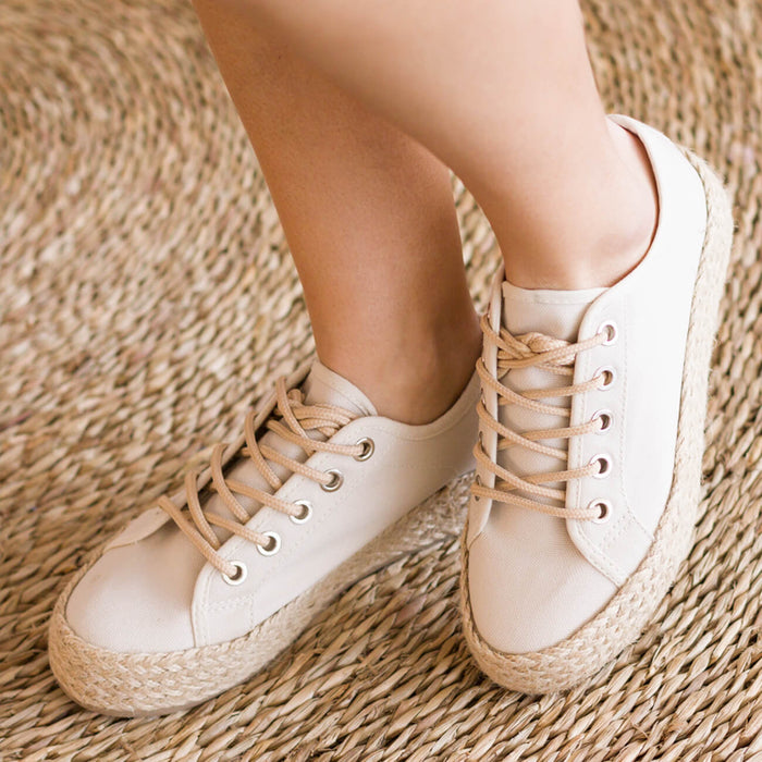 Zapatillas Yute Benet Beige