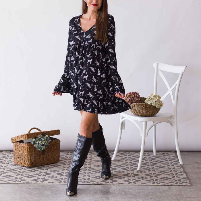 Vestido Satemi Dalmata Negro