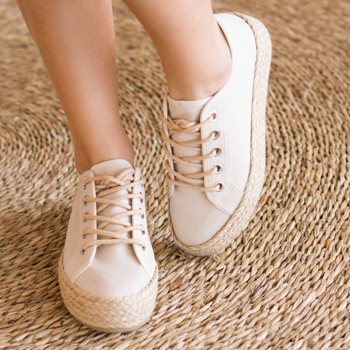 Zapatillas Yute Benet Beige