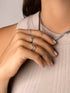 Anillo Double Peak Plata