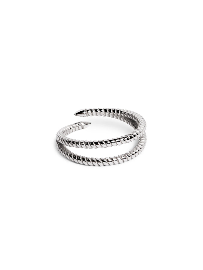 Anillo Doble Twist Plata