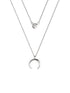 Pack 2 Collares Diamond + Mini Moonset Plata