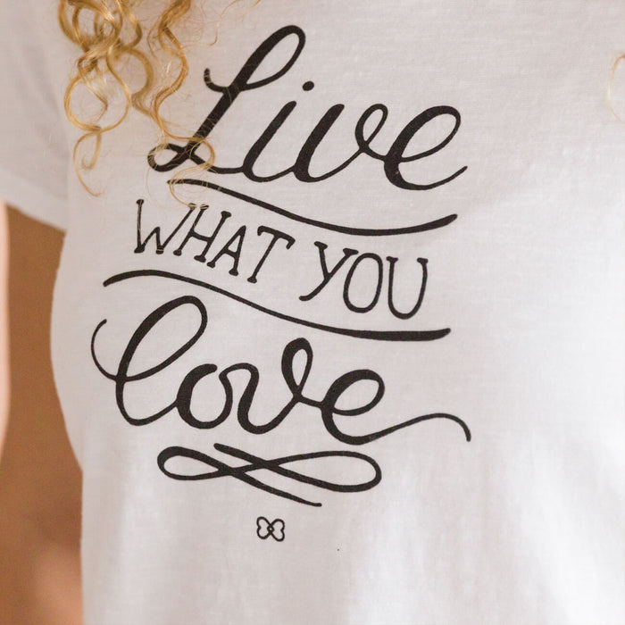 Camiseta Live Love Blanca