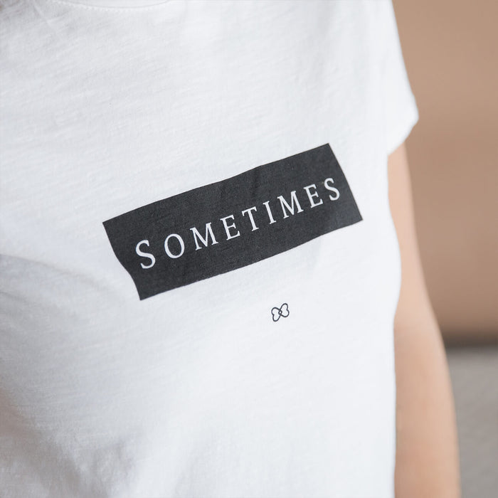 Camiseta Sometimes Blanca