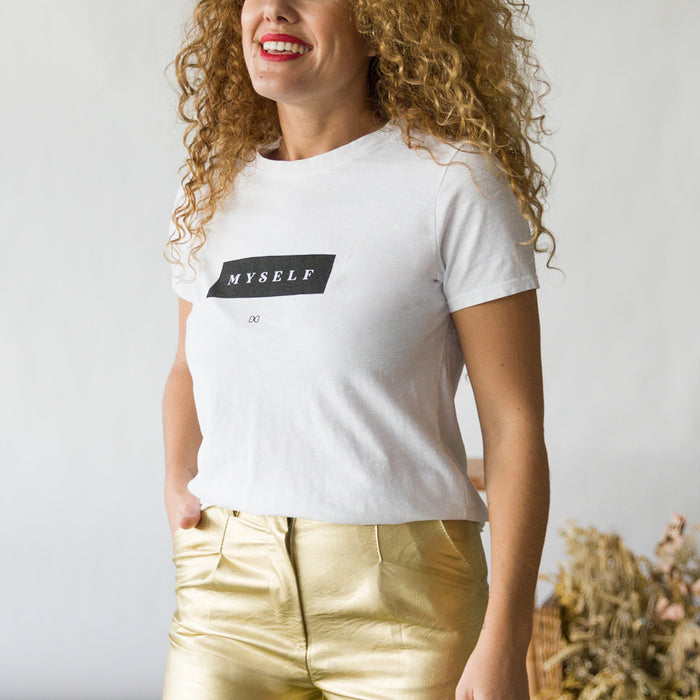 Camiseta Myself Blanca